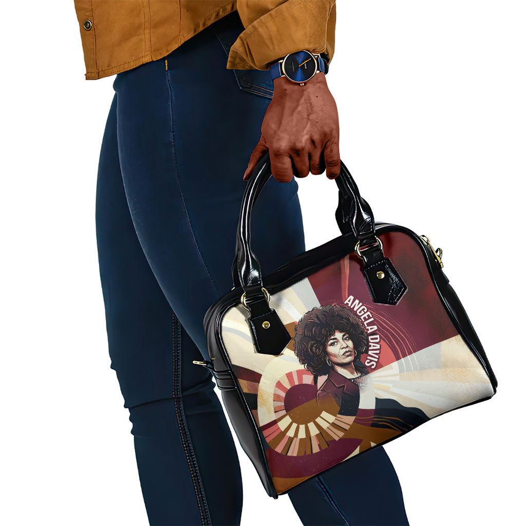 Angela Davis Black History Rights Activism Shoulder Handbag Abstract Geometric Pop Art Retro Civil Rights