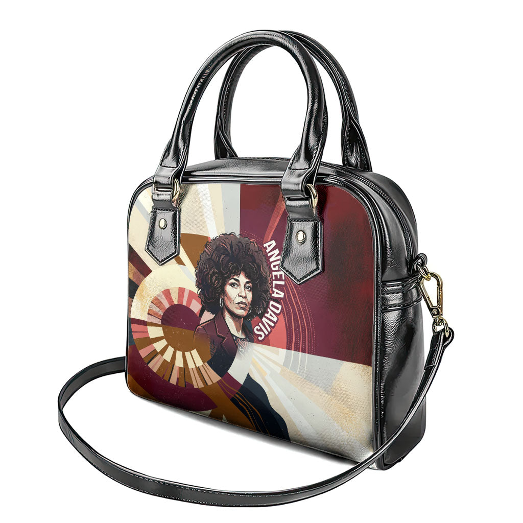 Angela Davis Black History Rights Activism Shoulder Handbag Abstract Geometric Pop Art Retro Civil Rights