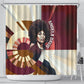 Angela Davis Black History Rights Activism Shower Curtain Abstract Geometric Pop Art Retro Civil Rights