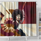 Angela Davis Black History Rights Activism Shower Curtain Abstract Geometric Pop Art Retro Civil Rights