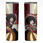 Angela Davis Black History Rights Activism Skinny Tumbler Abstract Geometric Pop Art Retro Civil Rights