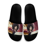 Angela Davis Black History Rights Activism Slide Sandals Abstract Geometric Pop Art Retro Civil Rights