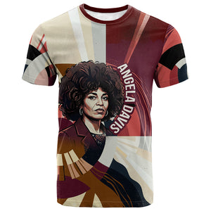 Angela Davis Black History Rights Activism T shirt Abstract Geometric Pop Art Retro Civil Rights