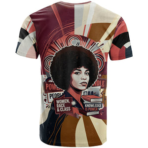 Angela Davis Black History Rights Activism T shirt Abstract Geometric Pop Art Retro Civil Rights