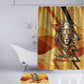 Pakhet Lion Head Bathroom Set with Claw Marks in Fiery Ancient Egyptian Motif