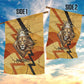 Pakhet Lion Head Garden Flag with Claw Marks in Fiery Ancient Egyptian Motif