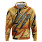 Pakhet Lion Head Zip Hoodie with Claw Marks in Fiery Ancient Egyptian Motif