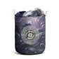 Pakhet Panther Laundry Basket with Cosmic Feline Eye on Starry Night River