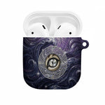 Pakhet Panther AirPods Case with Cosmic Feline Eye on Starry Night River