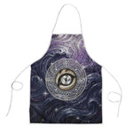 Pakhet Panther Apron with Cosmic Feline Eye on Starry Night River