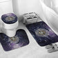 Pakhet Panther Bathroom Set with Cosmic Feline Eye on Starry Night River