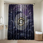 Pakhet Panther Bathroom Set with Cosmic Feline Eye on Starry Night River