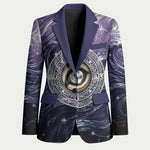 Pakhet Panther Blazer with Cosmic Feline Eye on Starry Night River