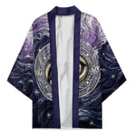 Pakhet Panther Kimono with Cosmic Feline Eye on Starry Night River