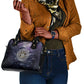 Pakhet Panther Shoulder Handbag with Cosmic Feline Eye on Starry Night River