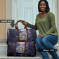 Pakhet Panther Travel Bag with Cosmic Feline Eye on Starry Night River