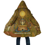 Renenutet  Golden Cobra Cloak with Wheat Motif in Egyptian Agricultural Theme