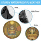 Renenutet  Golden Cobra Spare Tire Cover with Wheat Motif in Egyptian Agricultural Theme