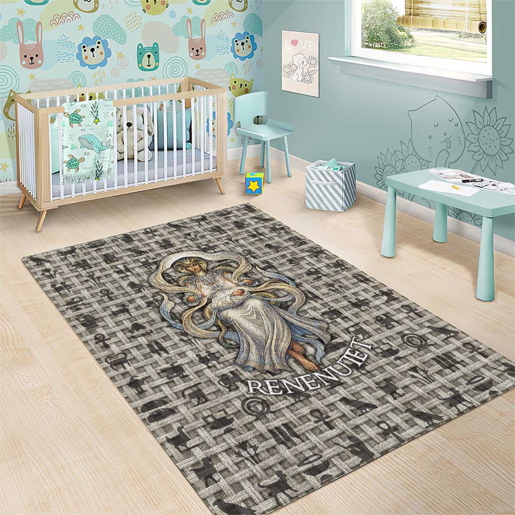 Renenutet Area Rug with Bread Ring and Eye of Horus in Egyptian Nourishment
