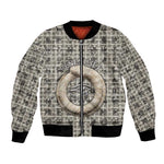 Renenutet Bomber Jacket with Bread Ring and Eye of Horus in Egyptian Nourishment