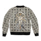 Renenutet Bomber Jacket with Bread Ring and Eye of Horus in Egyptian Nourishment