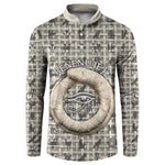 Renenutet Button Sweatshirt with Bread Ring and Eye of Horus in Egyptian Nourishment