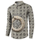 Renenutet Button Sweatshirt with Bread Ring and Eye of Horus in Egyptian Nourishment