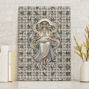 Renenutet Canvas Wall Art with Bread Ring and Eye of Horus in Egyptian Nourishment