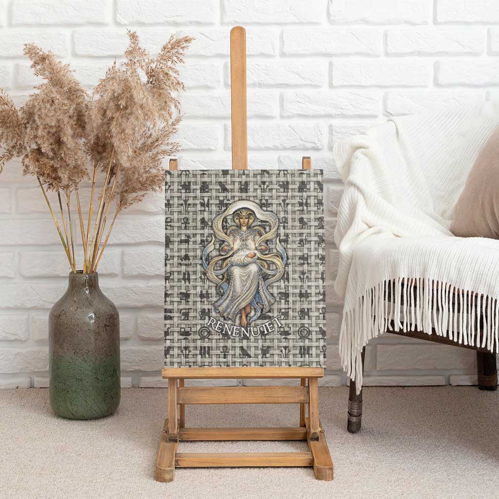 Renenutet Canvas Wall Art with Bread Ring and Eye of Horus in Egyptian Nourishment