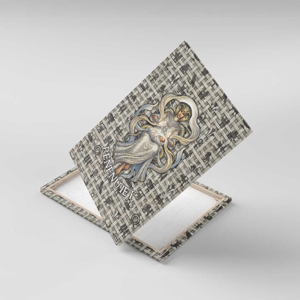 Renenutet Canvas Wall Art with Bread Ring and Eye of Horus in Egyptian Nourishment