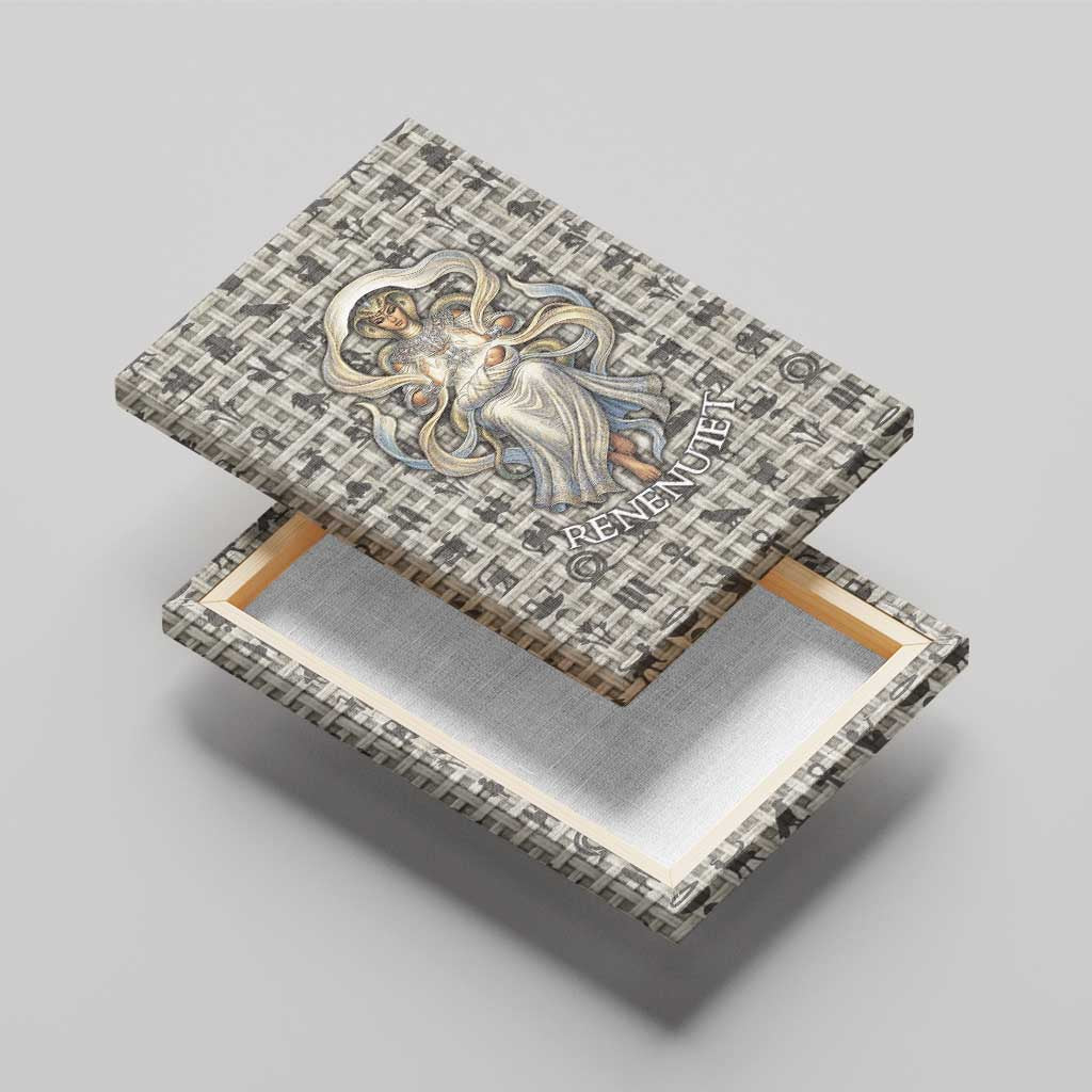 Renenutet Canvas Wall Art with Bread Ring and Eye of Horus in Egyptian Nourishment