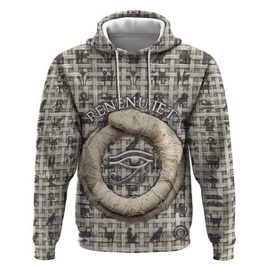 Renenutet Hoodie with Bread Ring and Eye of Horus in Egyptian Nourishment