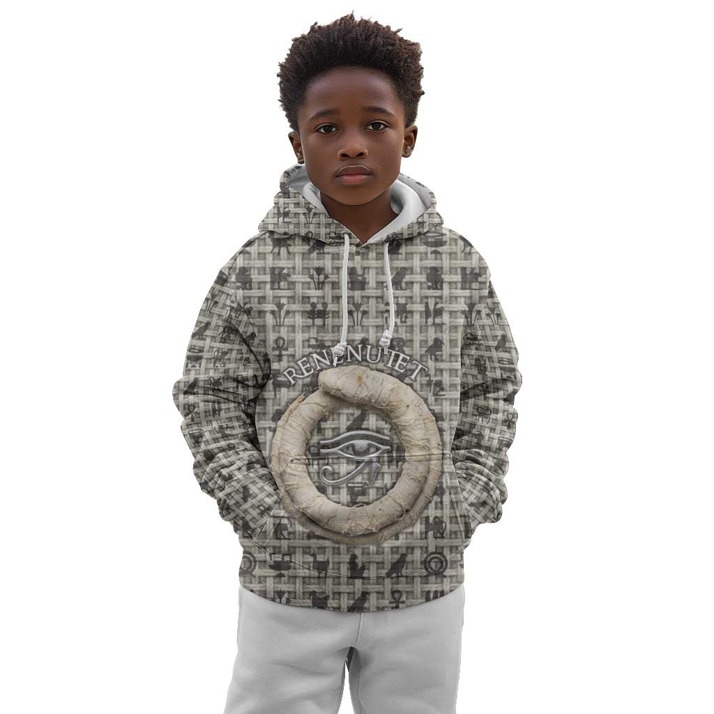 Renenutet Kid Hoodie with Bread Ring and Eye of Horus in Egyptian Nourishment
