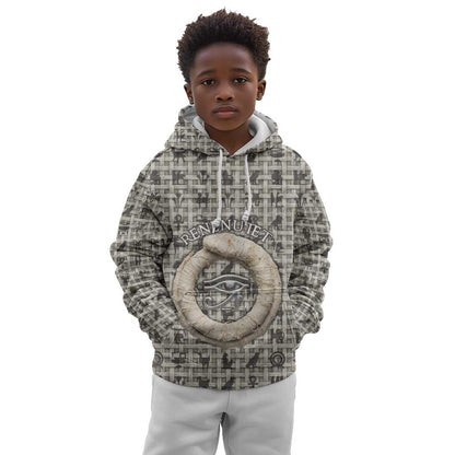 Renenutet Kid Hoodie with Bread Ring and Eye of Horus in Egyptian Nourishment