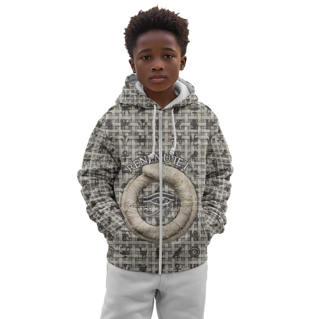 Renenutet Kid Hoodie with Bread Ring and Eye of Horus in Egyptian Nourishment