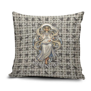 Renenutet Pillow Cover with Bread Ring and Eye of Horus in Egyptian Nourishment