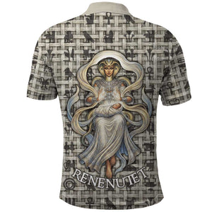 Renenutet Polo Shirt with Bread Ring and Eye of Horus in Egyptian Nourishment
