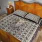Renenutet Quilt Bed Set with Bread Ring and Eye of Horus in Egyptian Nourishment