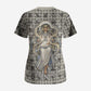 Renenutet Scrub Top with Bread Ring and Eye of Horus in Egyptian Nourishment