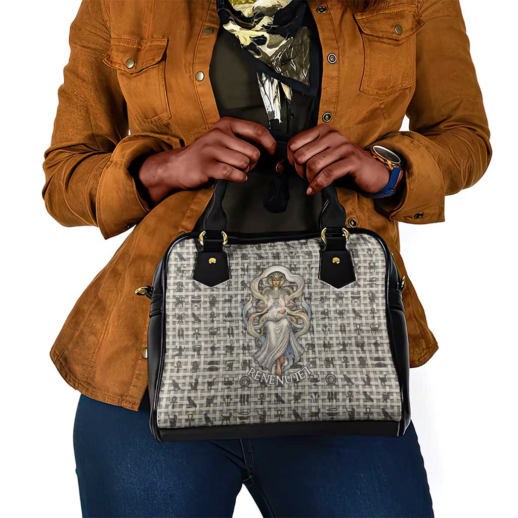 Renenutet Shoulder Handbag with Bread Ring and Eye of Horus in Egyptian Nourishment