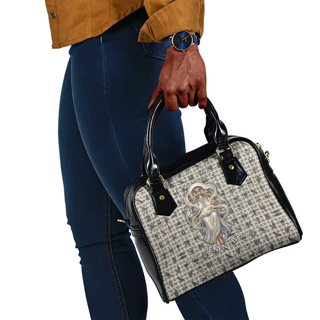 Renenutet Shoulder Handbag with Bread Ring and Eye of Horus in Egyptian Nourishment