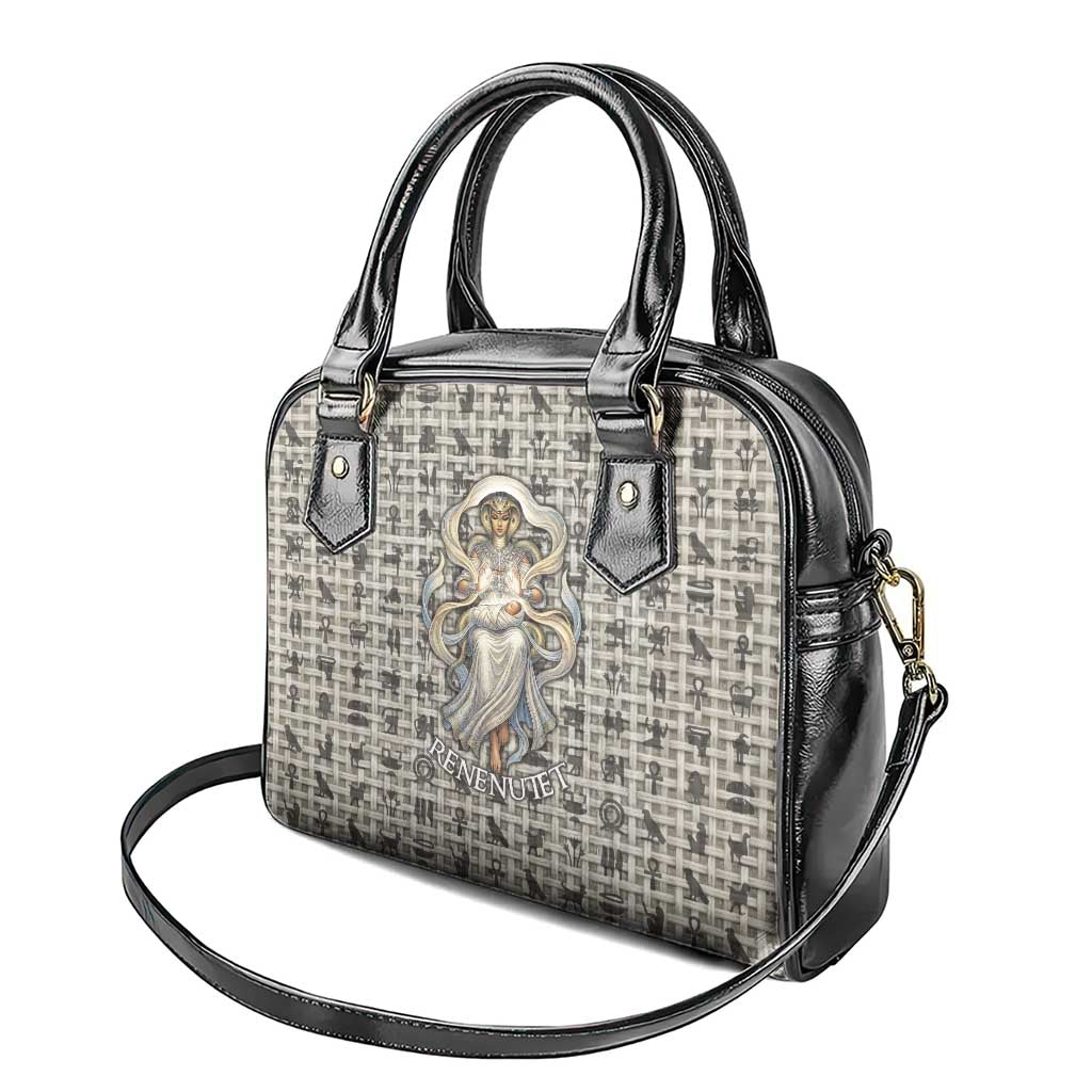 Renenutet Shoulder Handbag with Bread Ring and Eye of Horus in Egyptian Nourishment