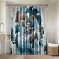 Satis Water Torrent Bathroom Set with Egyptian Flood Symbolism in Oceanic Blue Tones