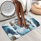 Satis Water Torrent Bathroom Set with Egyptian Flood Symbolism in Oceanic Blue Tones