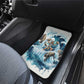 Satis Water Torrent Car Mats with Egyptian Flood Symbolism in Oceanic Blue Tones