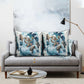 Satis Water Torrent Pillow Cover with Egyptian Flood Symbolism in Oceanic Blue Tones