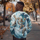 Satis Water Torrent Sweatshirt with Egyptian Flood Symbolism in Oceanic Blue Tones