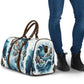 Satis Water Torrent Travel Bag with Egyptian Flood Symbolism in Oceanic Blue Tones