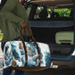 Satis Water Torrent Travel Bag with Egyptian Flood Symbolism in Oceanic Blue Tones