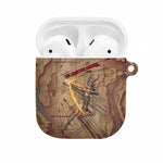 Satis AirPods Case with Fiery Bow and Arrow in Ancient Egyptian Warrior